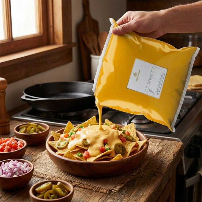 Salsa Queso Merck And Chef 3.5 kg - Caja de 4 bolsas