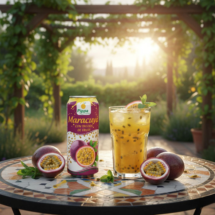Jugo de maracuyá con pulpa PIPPA 490 ml - Caja de 24 unidades
