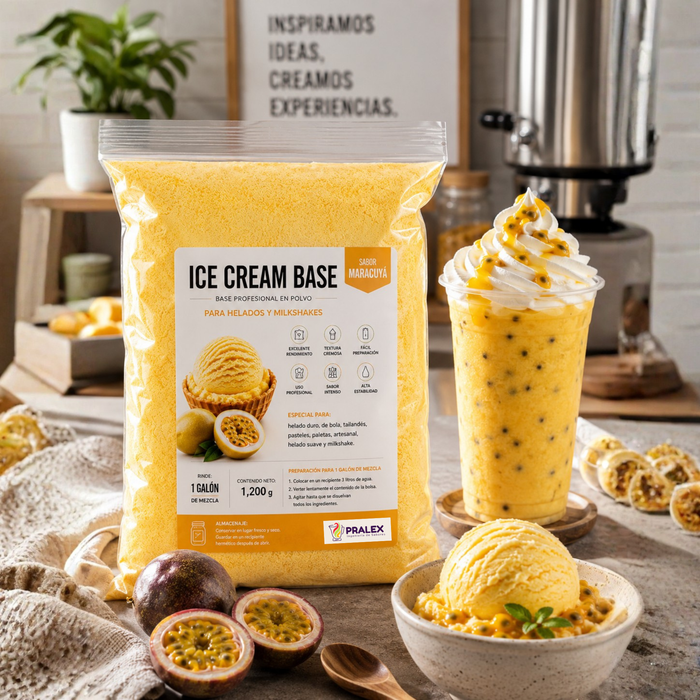Base en Polvo para Helado y Milkshake Maracuya 1.2kg