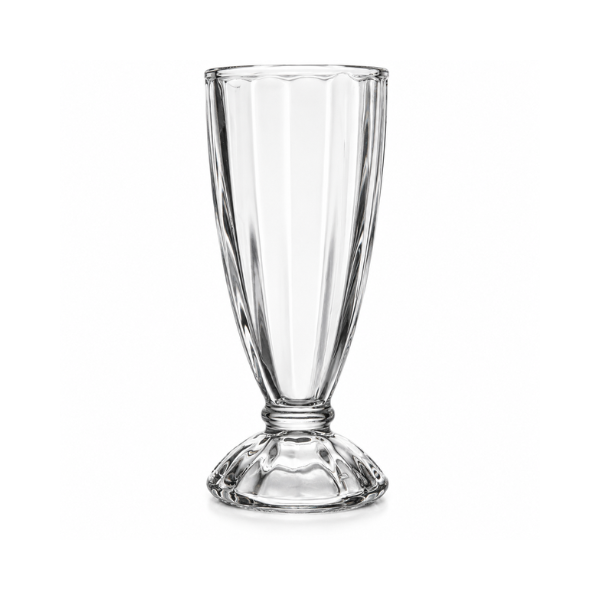 Vaso de Vidrio para Malteadas 340 ml | Copa Clásica para Milkshakes - Set de 6