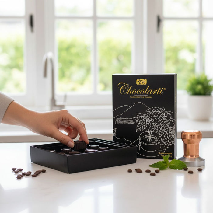 Caja de Trufas de Chocolate Sabor a Café Chocolarti 12 unidades - Paquete de 4 cajas