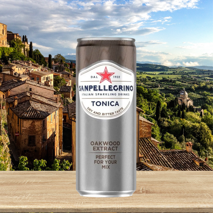 Agua Tonica Sanpellegrino Oakwood - Lata 330 ml (Caja 24 unidades)