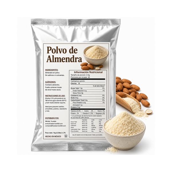 Base en Polvo Almendra Milk Tea 1kg