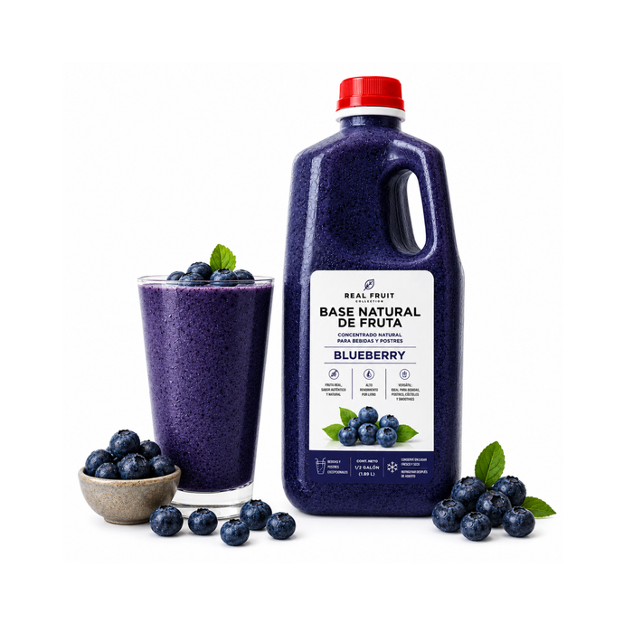 Base Natural de Fruta Blueberry - Envase 1.89 Litros