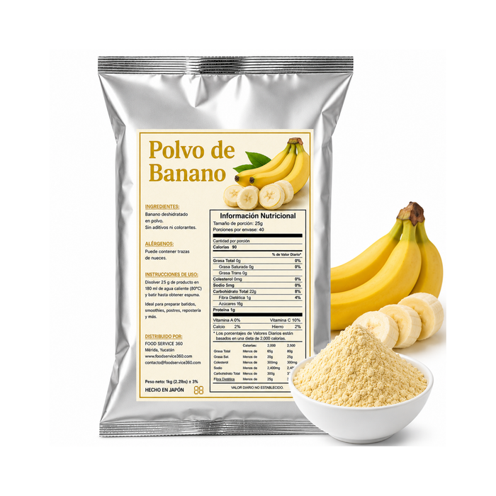 Base en polvo banano 1kg
