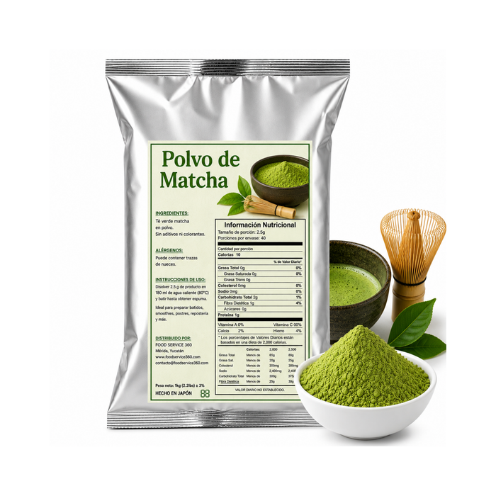 Base en polvo Matcha Bolsa 1kg