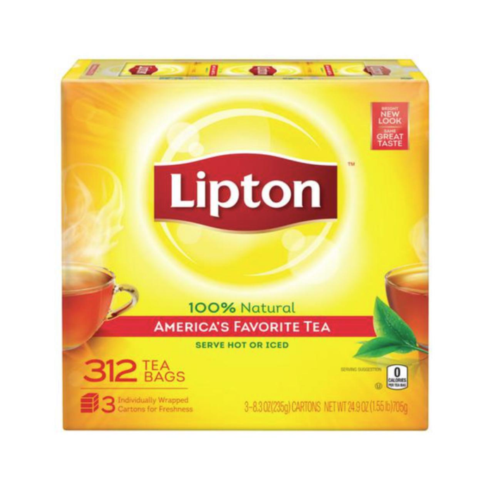 Té Lipton Negro Etiqueta Amarilla - Caja 312 sobres