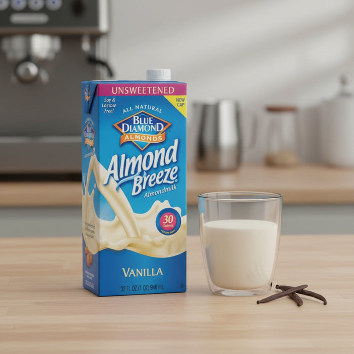 Bebida de Almendra Sin Azúcar Vainilla Blue Diamond 946 ml - Caja de 12 unidades