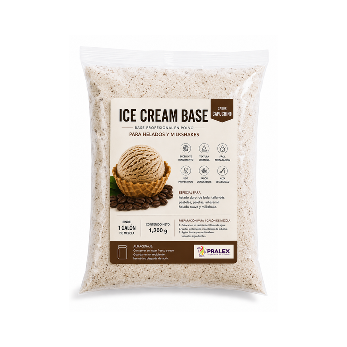 Base en Polvo para Helado y Milkshake Capucchino 1.2kg