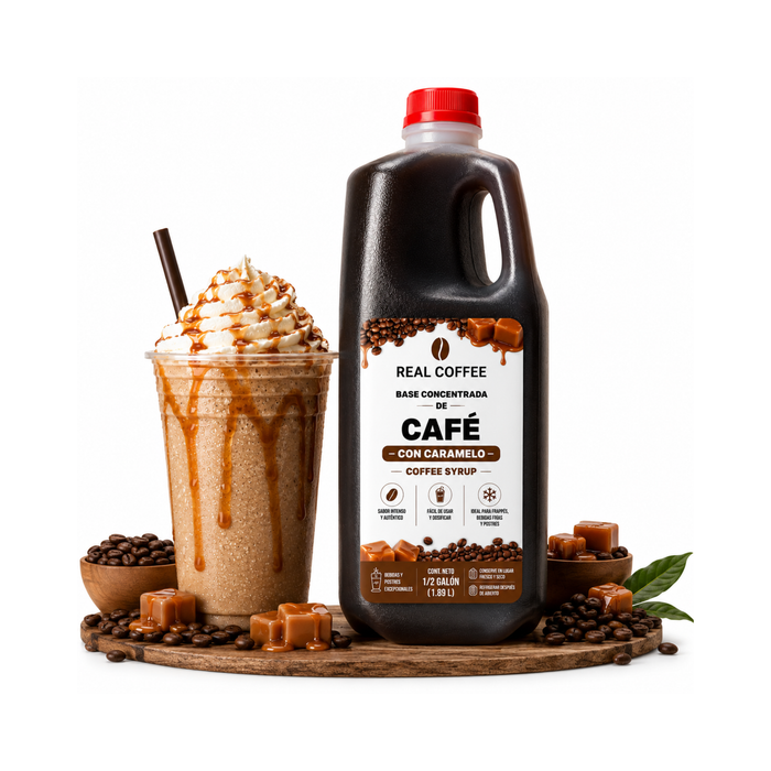 Concentrado de Café con Caramelo para Frappés 64 oz- Envase 1.82 Litros