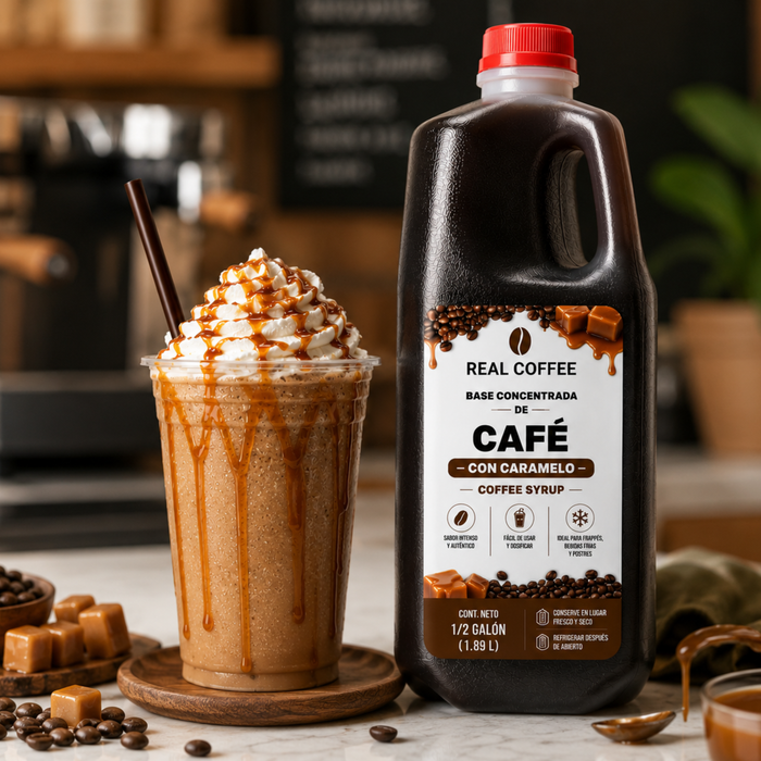 Concentrado de Café con Caramelo para Frappés 64 oz- Envase 1.82 Litros