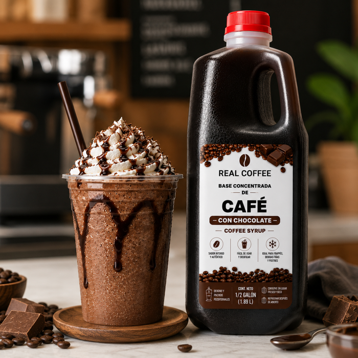 Concentrado de Café con Chocolate para Frappés 64 oz- Envase 1.82 Litros