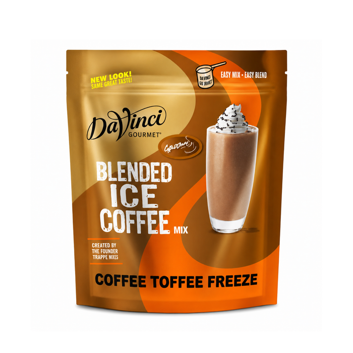 Base para Frappé Coffee Mix Coffee Toffee Freeze DaVinci Gourmet - 1.3 kg