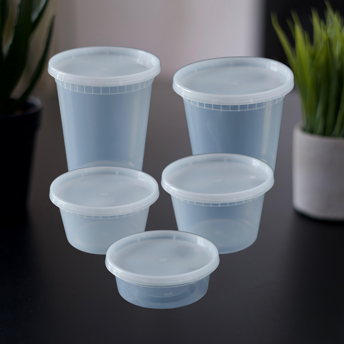 Contenedor PP Deli con tapa caja 240 uds