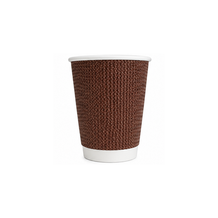 Vasos Bebidas Calientes de Cartón Corrugado - Caja 1,000 unidades