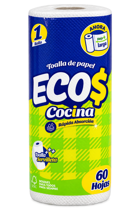 Papel Mayordomo Ecos 60 hojas dobles
