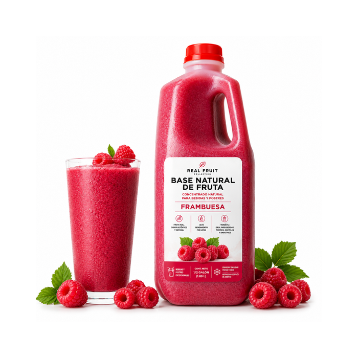 Base Natural de Fruta Frambuesa - Envase 1.89 Litros