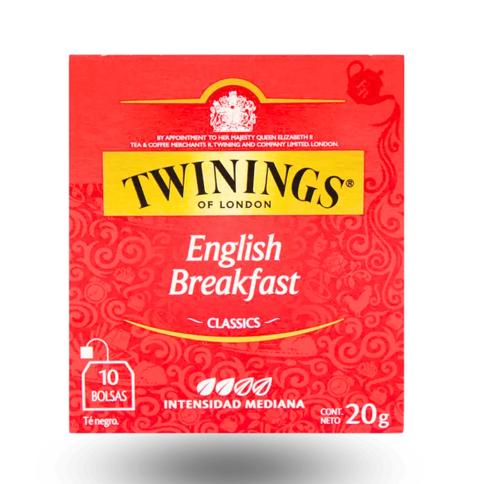 Té en sobre Twinings English Breakfast - 10 sobres