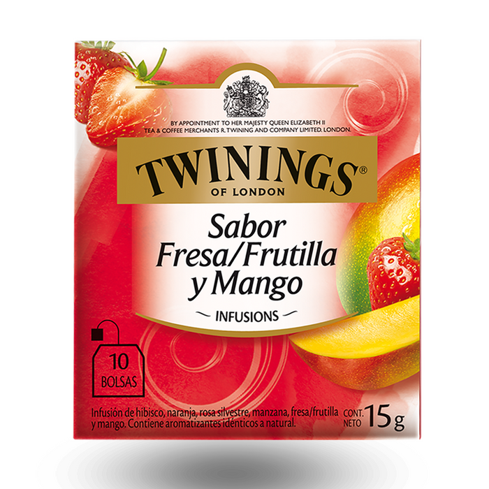 Té en sobre Twinings Fresa y Mango - 10 sobres