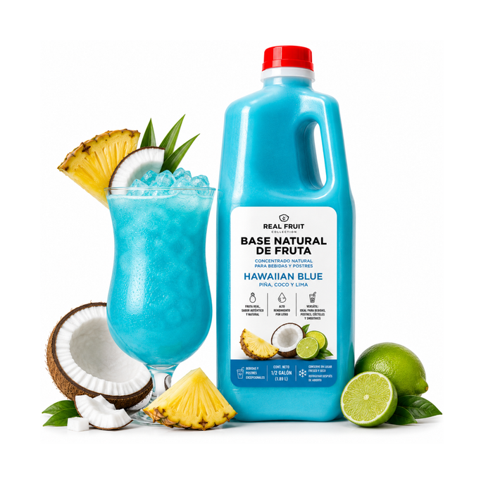 Base Natural de Fruta Hawaian Blue - Envase 1.89 Litros