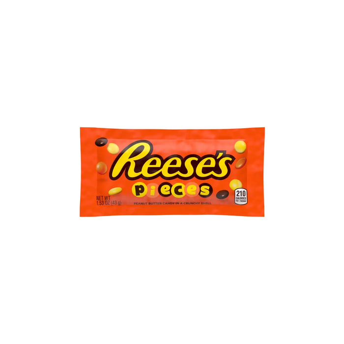 Reese’s Pieces Peanut Butter Candy 1.53 oz - Caja de 12 unidades
