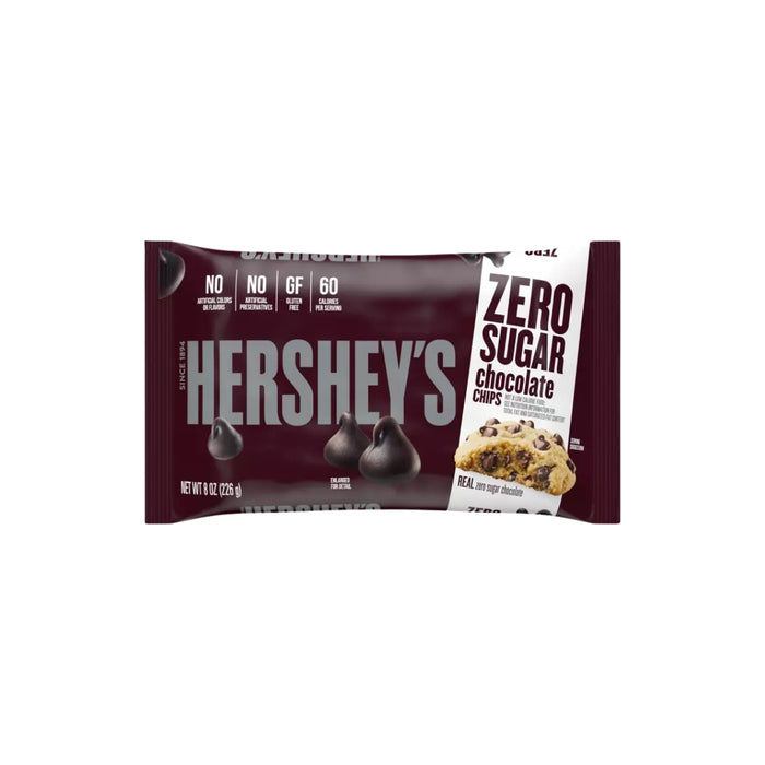 Chispas de Chocolate Hershey’s Zero Sugar 8 oz - Caja de 12 unidades