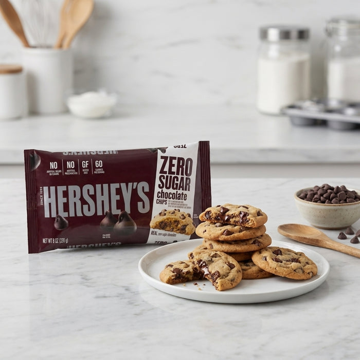 Chispas de Chocolate Hershey’s Zero Sugar 8 oz - Caja de 12 unidades