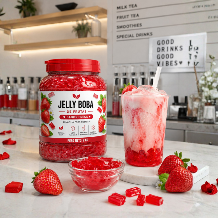 Jelly Boba Fresa Bote de 3.85kg