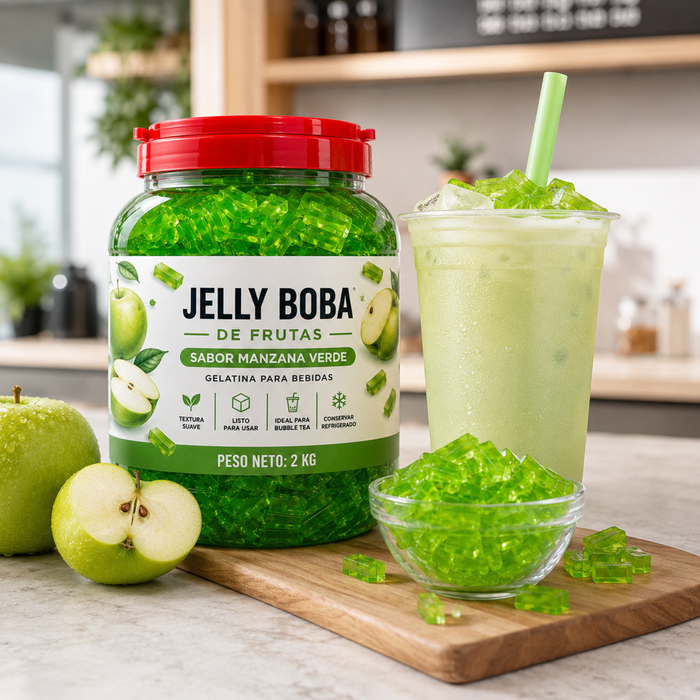 Jelly Boba Manzana Verde Bote de  3.85 kg