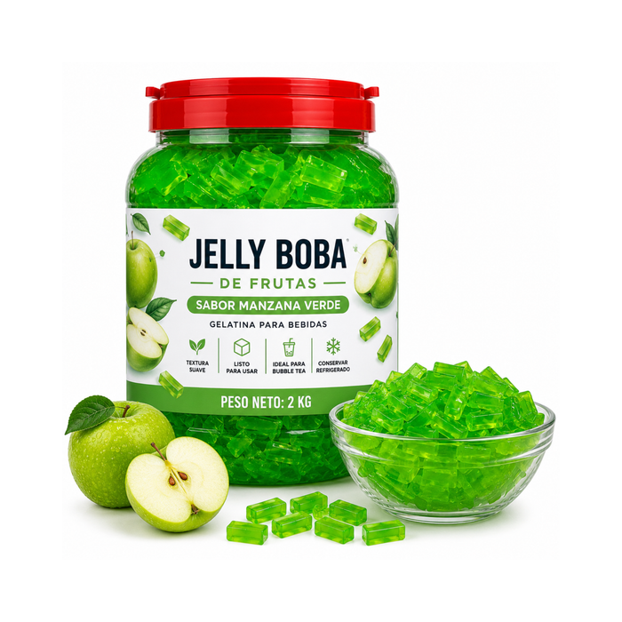 Jelly Boba Manzana Verde Bote de  3.85 kg