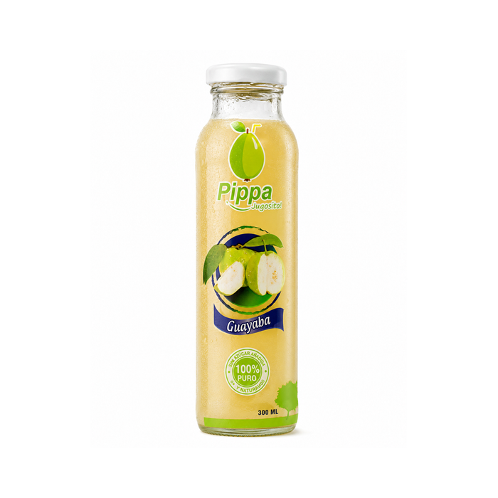Jugo de guayaba 100% Sin Azucar Añadida PIPPA 300ml - Caja de 12 unidades