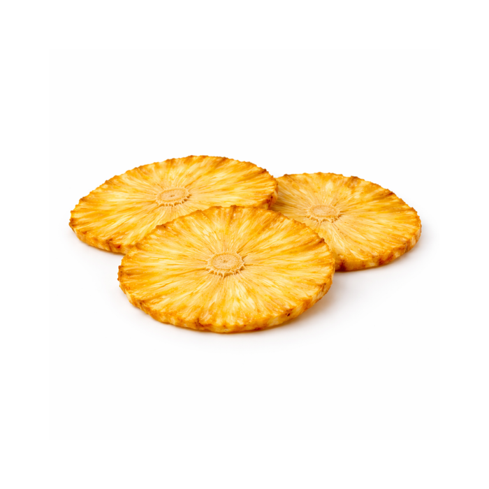 Piña deshidratada en rodajas