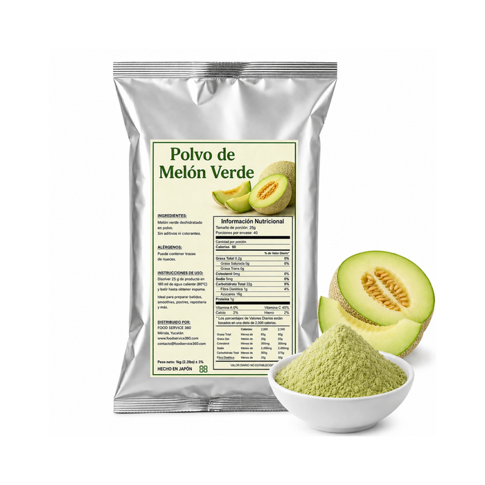 Base en polvo Melon Verde Bolsa 1kg