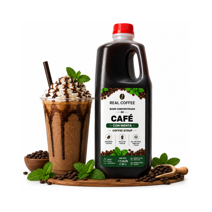 Concentrado de Café con Menta para Frappés 64 oz- Envase 1.82 Litros