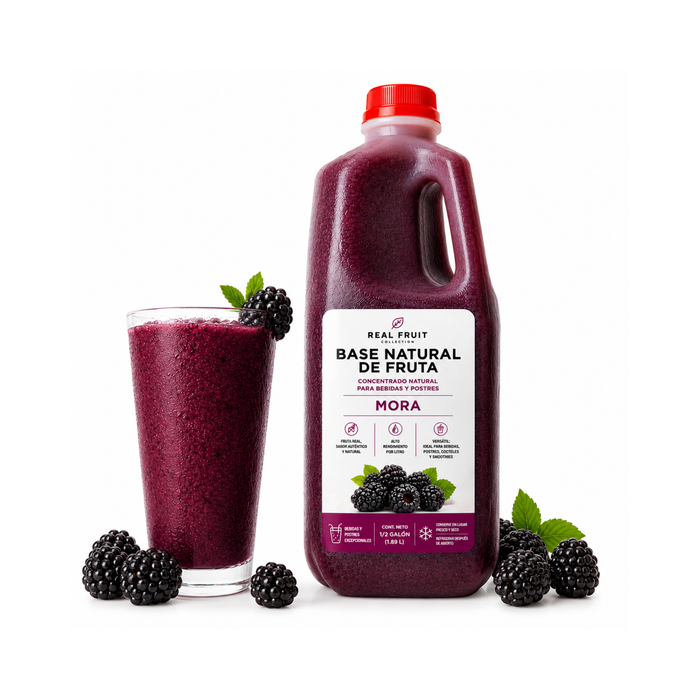 Base Natural de Fruta Mora - Envase 1.89 Litros