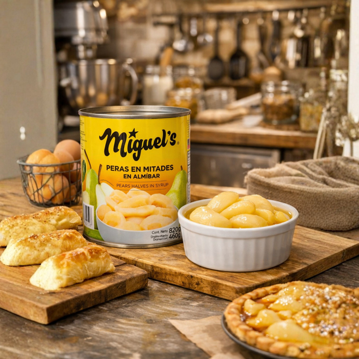 Peras en Mitades Miguels 820grm  / Caja 12 unidades