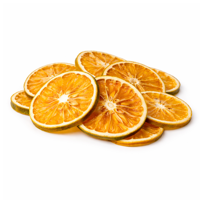 Naranja deshidratada en rodajas