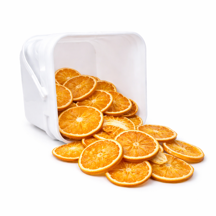 Naranja deshidratada en rodajas