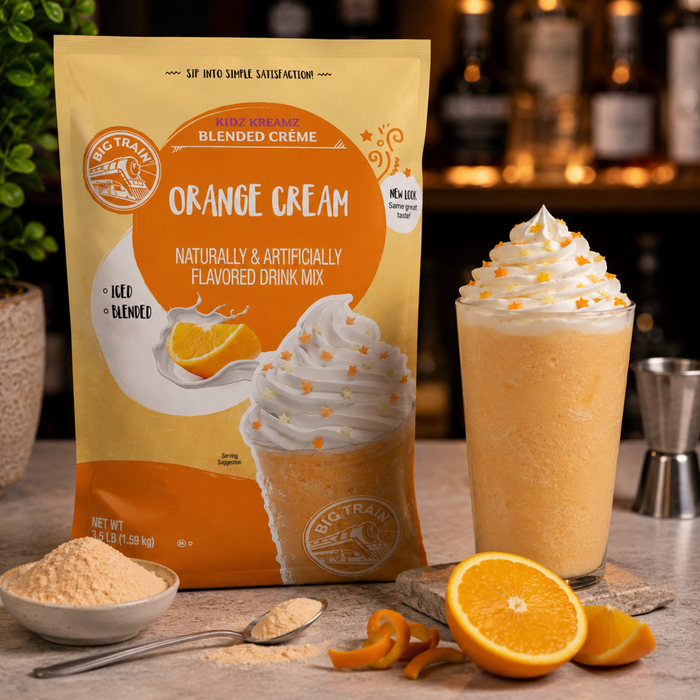 Base para Frappé Orange Cream Big Train® Kidz Kreamz - 1.59Kg