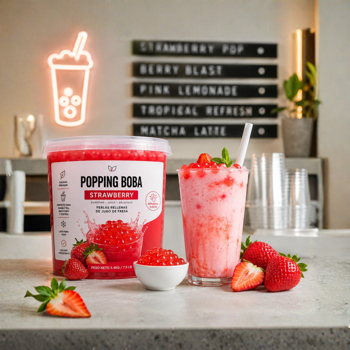 Popping  Boba Fresa Tarro de 3.4 kg