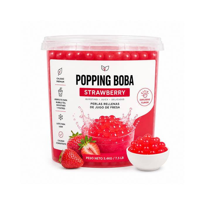 Popping  Boba Fresa Tarro de 3.4 kg