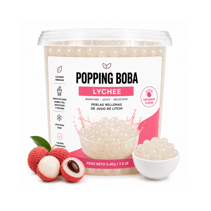Popping Boba Lychee Tarro 3.4 kg