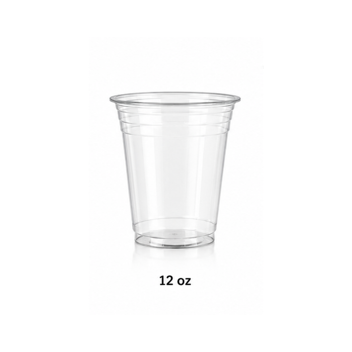 Vasos PET Transparente - Caja 1,000 uds