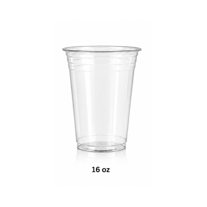 Vasos PET Transparente - Caja 1,000 uds