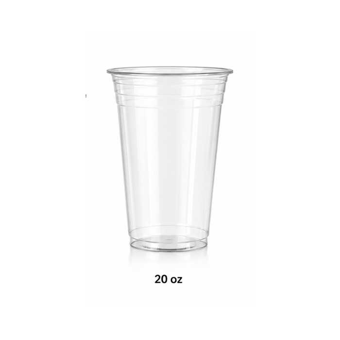 Vasos PET Transparente - Caja 1,000 uds
