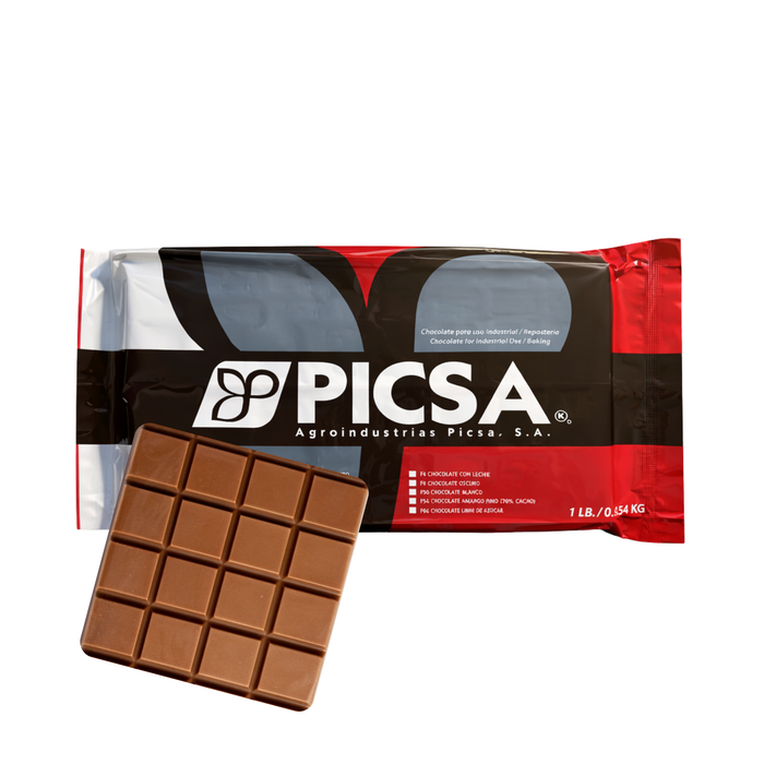 Chocolate Real F4 Con Leche Picsa Tableta 5 Libras