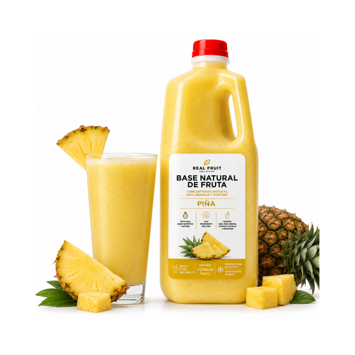 Base Natural de Fruta Piña - Envase 1.89 Litros