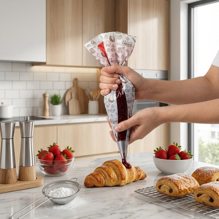 Relleno de Fresa Unique Baker Manga 1kg - Caja con 12 mangas