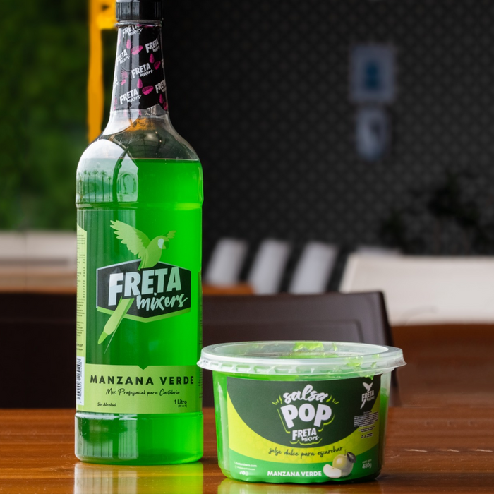 Salsa dulce para Escarchar Freta Mixers 480 grm -Manzana Verde