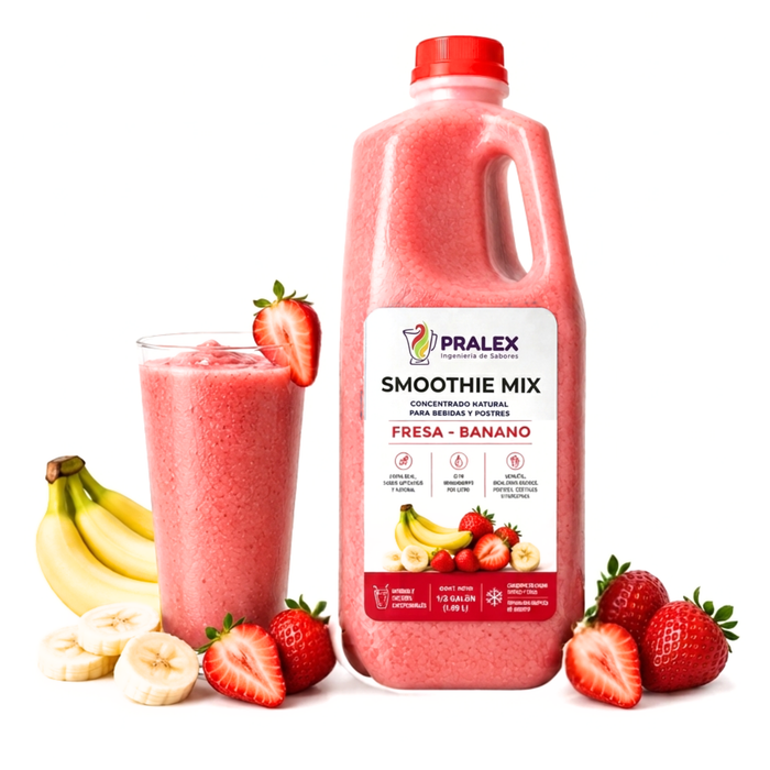 Smoothie Mix Fresa Banano - Envase 1.892Litros